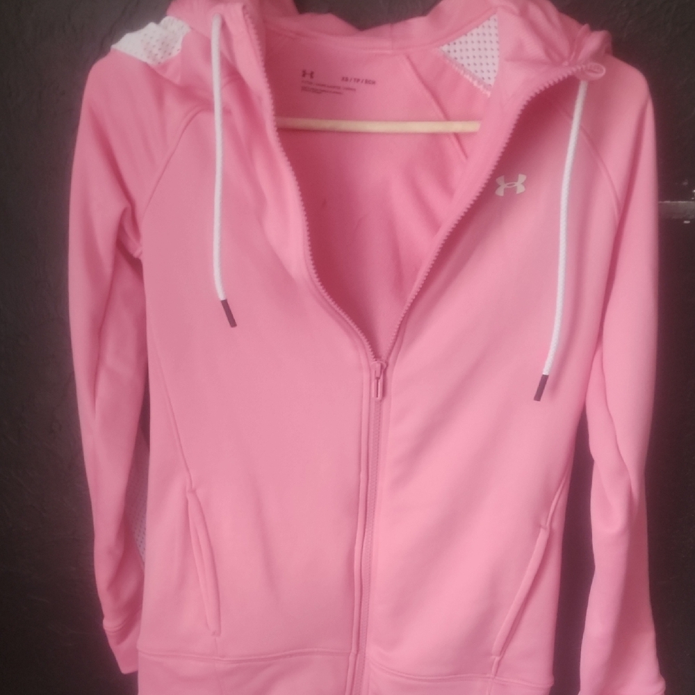 Under Armour Pink Full-Zip Hoodie